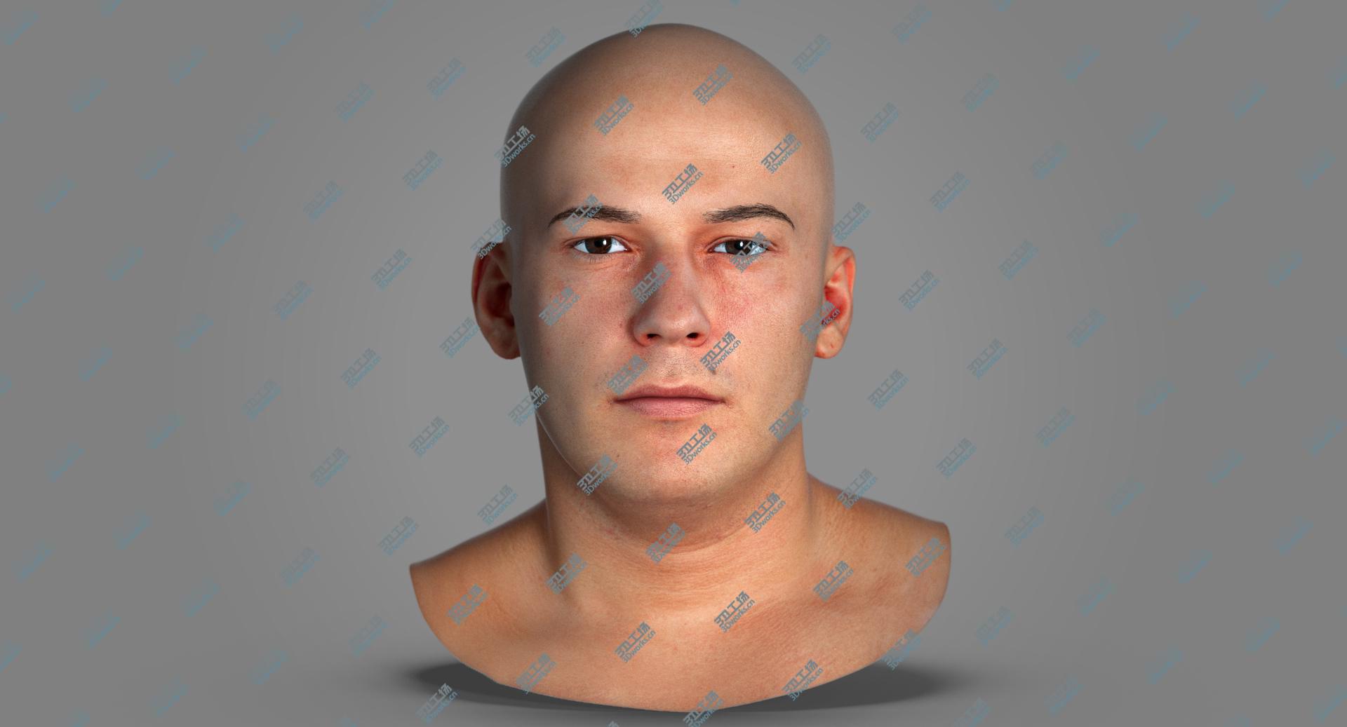 images/goods_img/2021040163/PBR Marcus Real Human Head Natural Pose 3D model/1.jpg